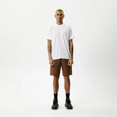 Afends Recycled Fixed Waist Shorts In Brown