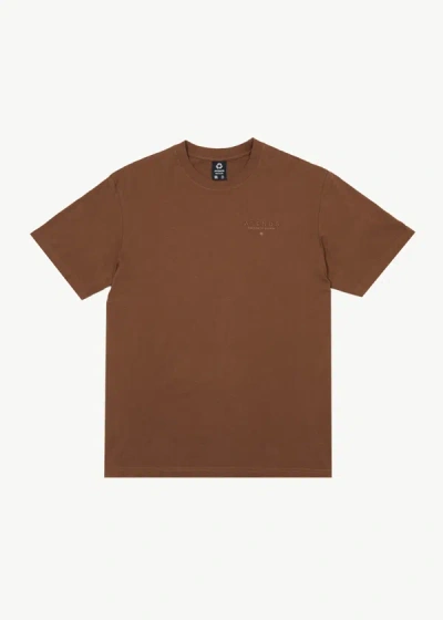 Afends Graphic Retro  T-shirt In Brown