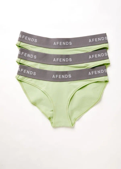 Afends Hemp Bikini Briefs 3 Pack In Green