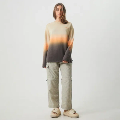 Afends Recycled Crew Neck Jumper In Beige