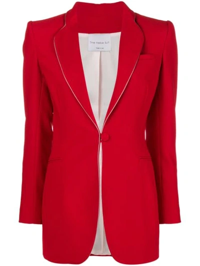 Hebe Studio Classic Fitted Blazer - Red
