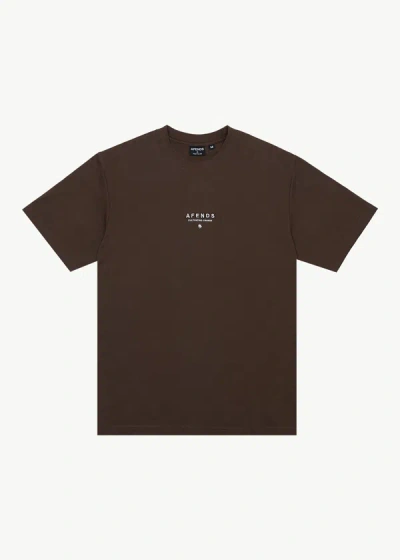 Afends Retro Fit Tee In Brown