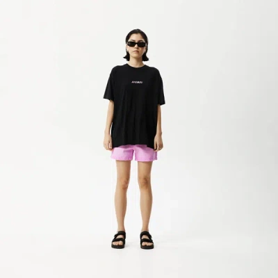 Afends Oversized T-shirt In Black