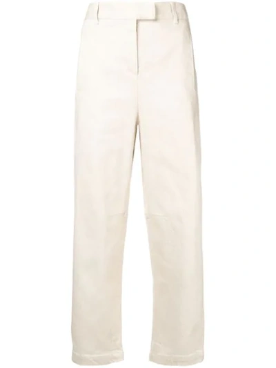 Brag-wette Classic Cropped Trousers - Neutrals