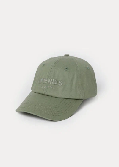 Afends Six Panel Cap In Green