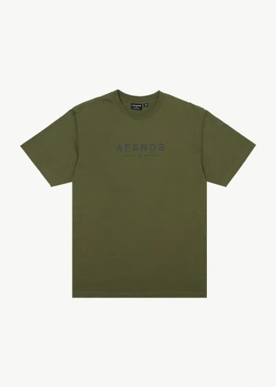 Afends Retro Fit Tee In Green