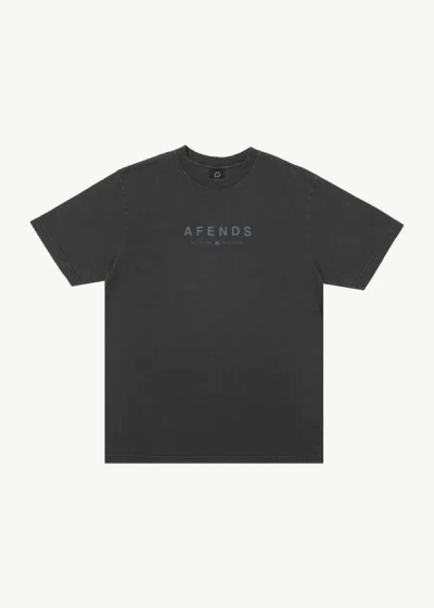 Afends Graphic Retro  T-shirt In Black