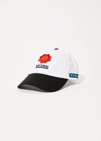 Afends Six Panel Cap In White