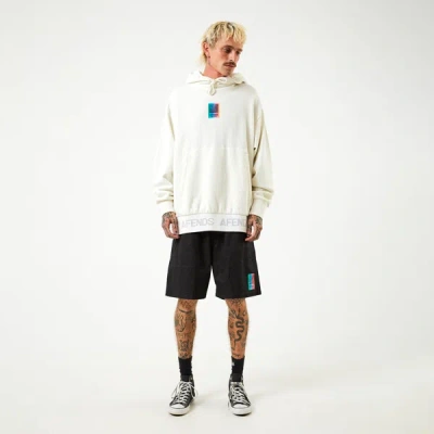 Afends Unisex Organic Oversized Hoodie In White