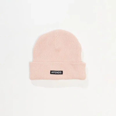 Afends Recycled Knit Beanie In Pink