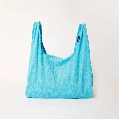 Afends Hemp Terry Oversized Tote Bag In Blue