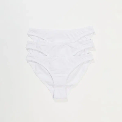 Afends Hemp Bikini Briefs 3 Pack In White