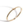 Aurate New York Gold Knot Hinged Bracelet In Rose