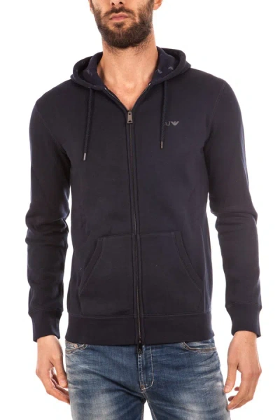 Armani Jeans Aj Sweatshirt Hoodie In Blue