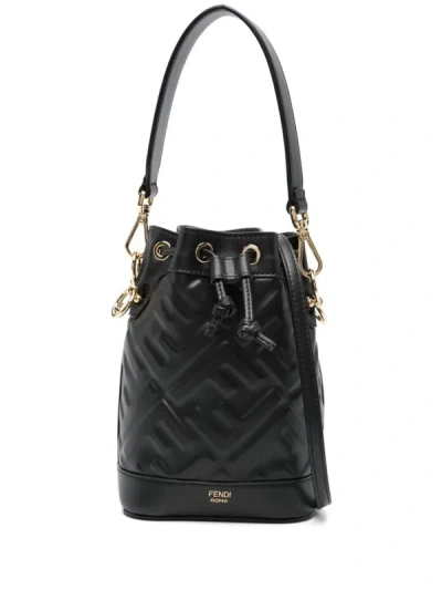 Fendi Mon Tresor Mini  Bags In Black