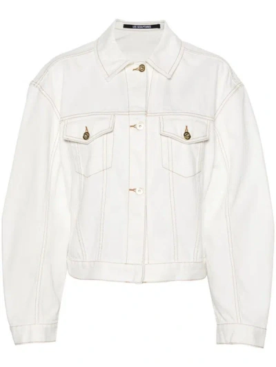 Jacquemus De Nimes Denim Jacket Clothing In White