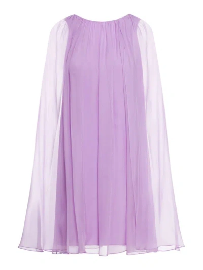 Max Mara Pianoforte Dress In Violet