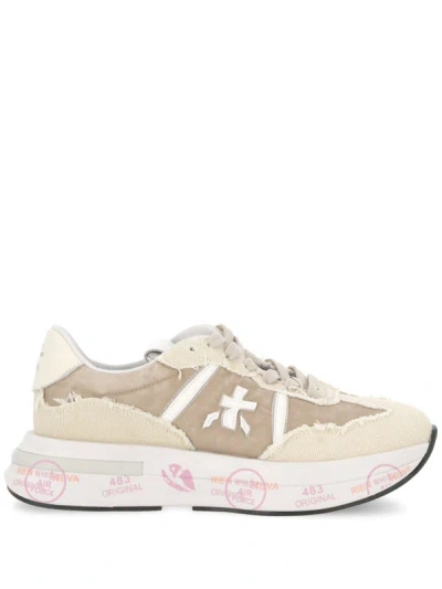 Premiata Trainers In Neutral