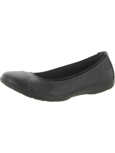 Clarks Meadow Opal Womens Leather Slip On Loafers In Grey