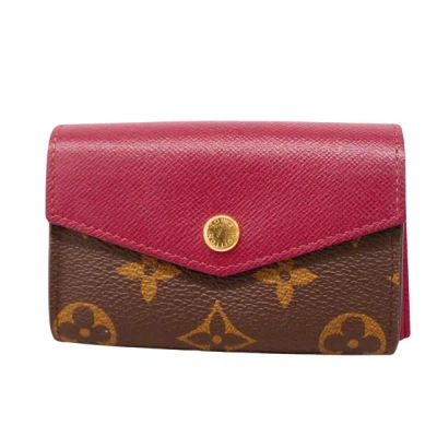 Pre-owned Louis Vuitton Zoé Canvas Wallet () In Pink