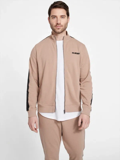 Guess Factory Eco Nelly Logo Tape Jacket In Beige