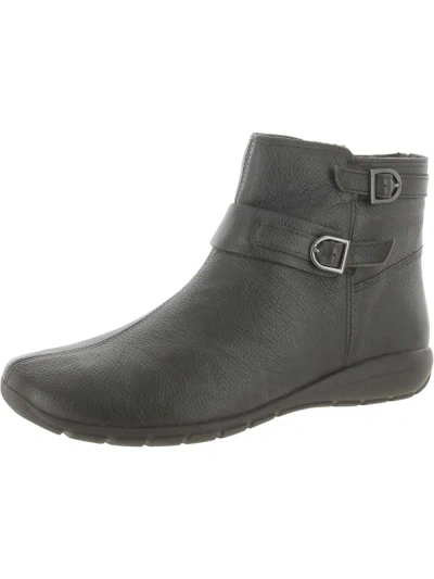 Easy Spirit Aurelia Womens Leather Booties Ankle Boots In Grey