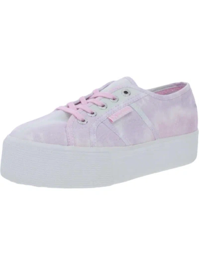 Superga 2790 Fantasy Womens Canvas Low Top Sneakers In Purple