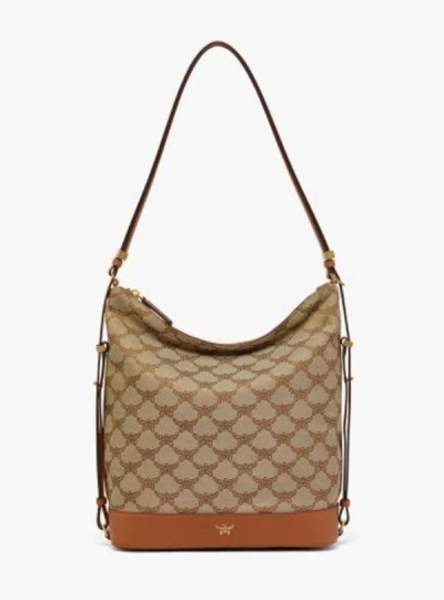 Mcm "himmel Hobo" Shoulder Bag In Beige