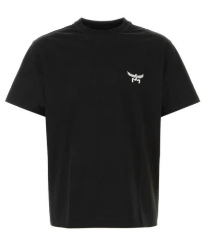 Mcm T-shirt With Logo In Black
