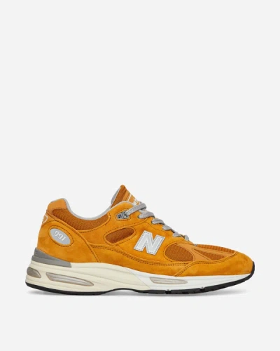 New Balance Made In Uk 991v2 Brights Revival Trainers In Yellow