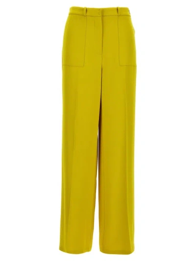 Elisabetta Franchi Cedar Wide Leg Trousers In Gelb