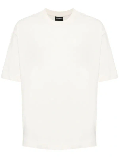 Emporio Armani Logo Cotton T-shirt In White
