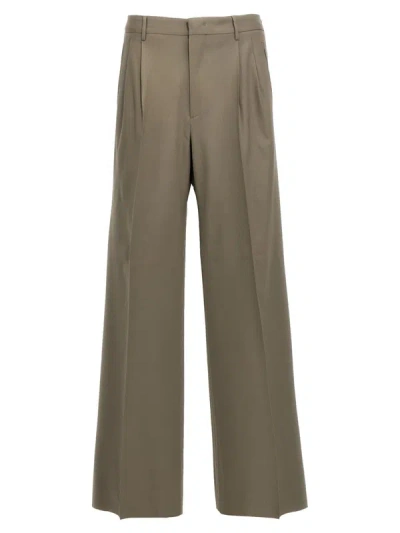 Etro Wool Palazzo Pants In Neutrals