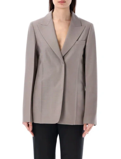 Fendi Tailored Deconstructed Jacket In Ash Grey