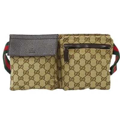 Gucci Gg Canvas Beige Canvas Shoulder Bag ()