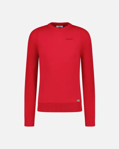 Vuarnet Jean  V-neck Jumper In Red