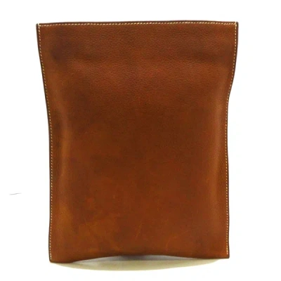 Hermes Hermès Brown Leather Backpack Bag ()