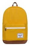 Herschel Supply Co Pop Quiz Backpack In Arrow Wood/ Tan Leather