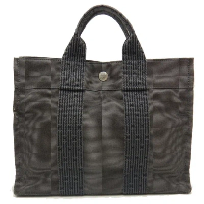 Hermes Hermès Herline Grey Polyester Tote Bag ()