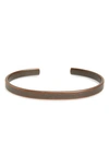 Caputo & Co Clean Metal Cuff Bracelet In Copper