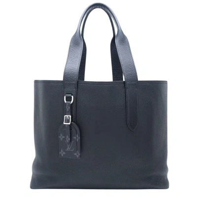 Pre-owned Louis Vuitton Cabas Voyage Black Leather Tote Bag ()