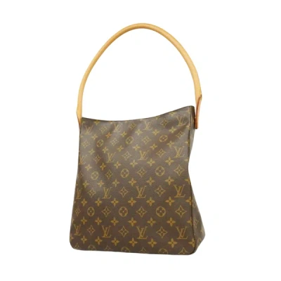 Pre-owned Louis Vuitton Looping Gm Brown Canvas Tote Bag ()