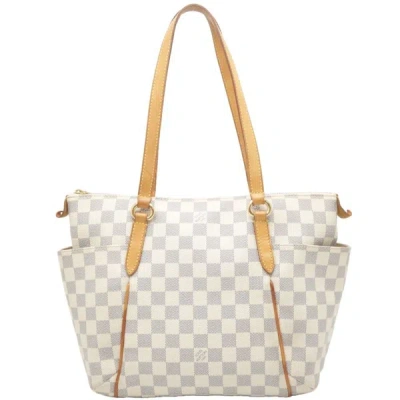 Pre-owned Louis Vuitton Totally White Canvas Tote Bag ()