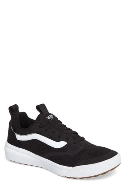 Vans Ultrarange Rapidwield Sneaker In Black/ White Mesh