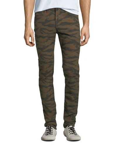 Hudson Men's Axl Stretch-denim Skinny Jeans In Fatigue Green