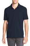 James Perse Slim Fit Sueded Jersey Polo In Submarine