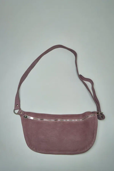Guidi Q10m Soft Horse Full Grain Belt-bag In Pink