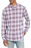 Rails Wyatt Regular Fit Woven Shirt In Berry/blue/sky