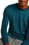 Topman Classic Crewneck Sweater In Navy Blue