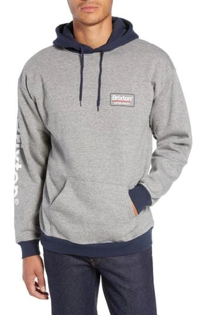 Brixton palmer ii best sale white & grey hoodie